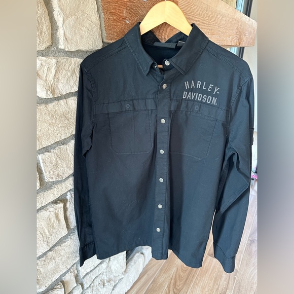 Harley-Davidson Men's Black Men's Road Warrior Shirt Size Small - Picture 3 of 3
